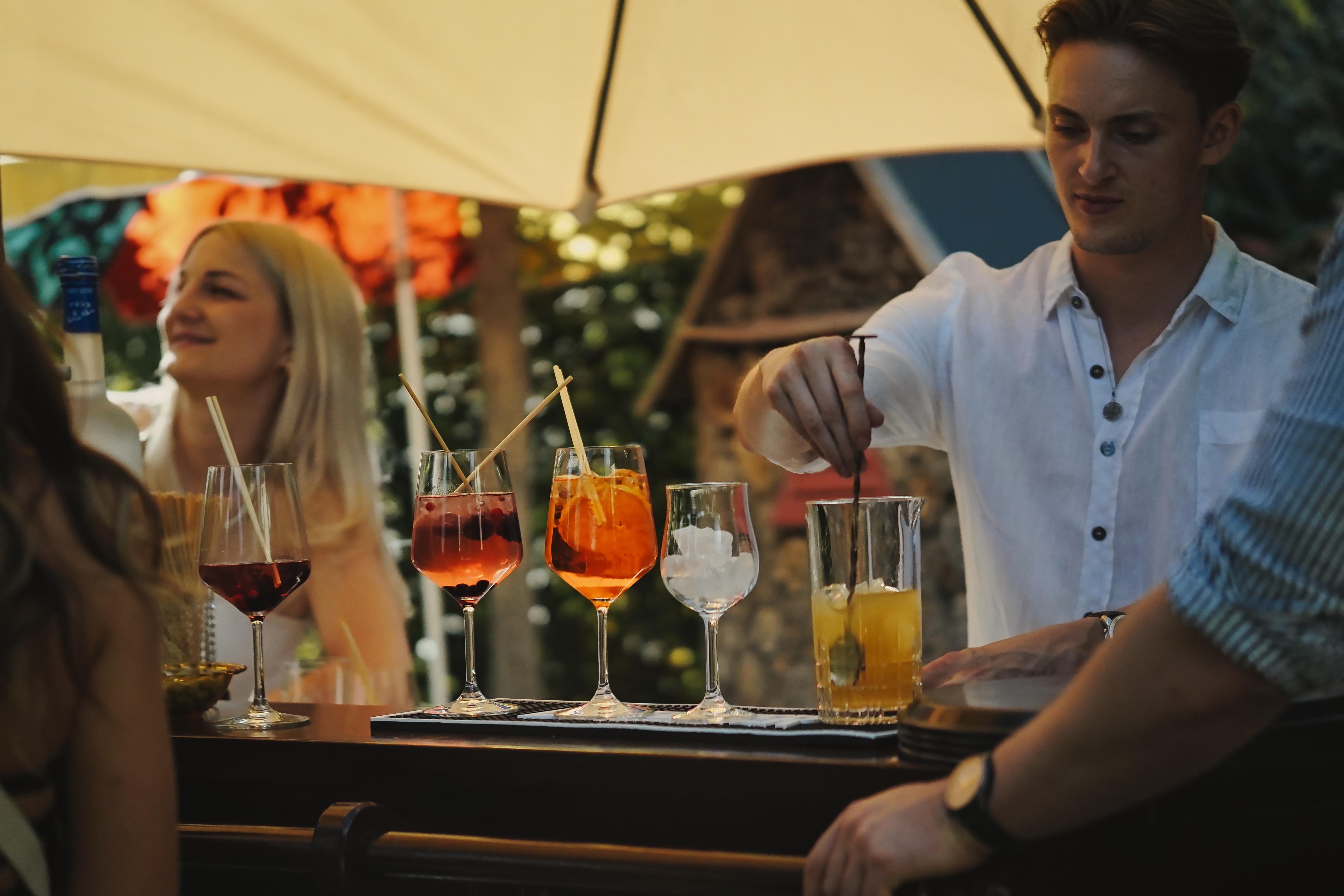 Mobile Bar bei einem Event